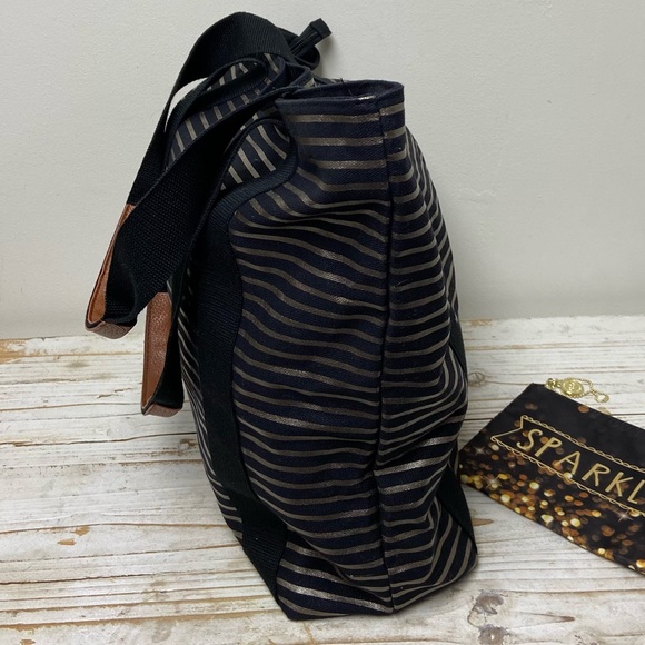 Canvas Tote w/Cosmetic Bag NEW - Picture 9 of 11